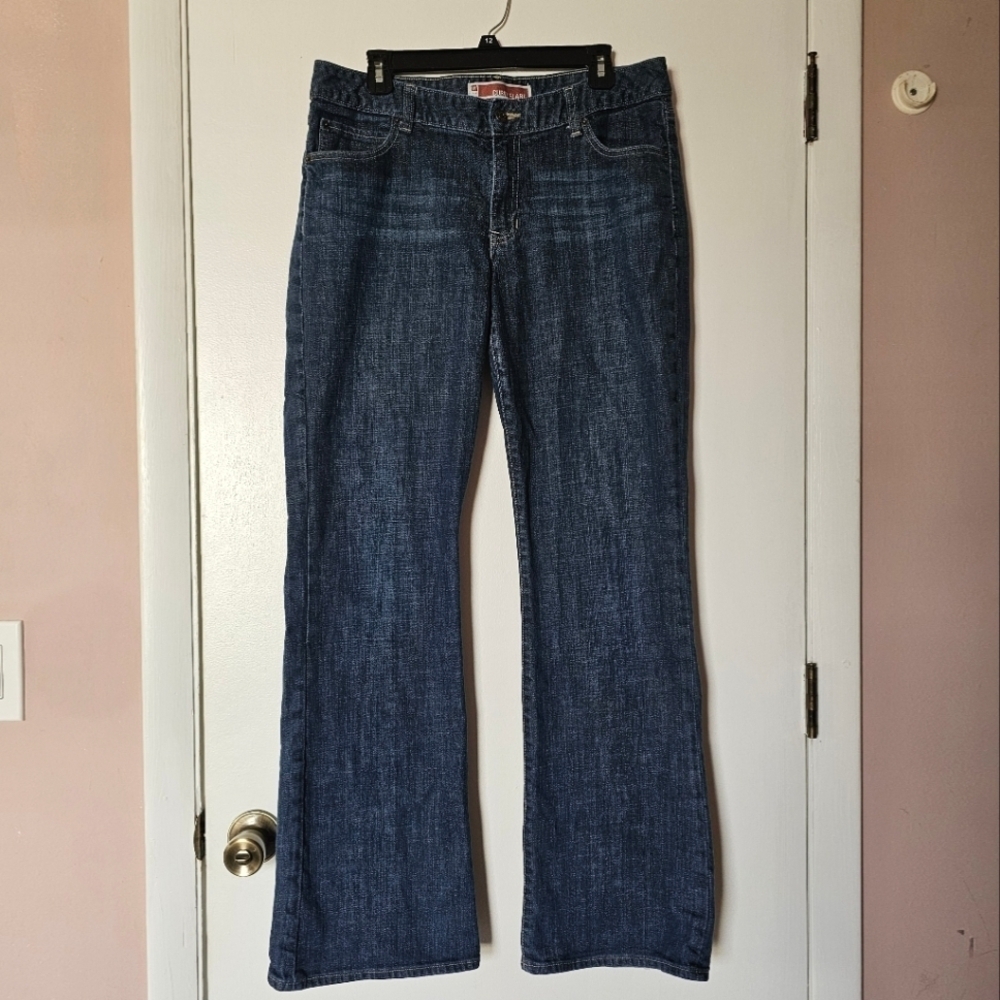 GAP curvy flare tall dark-wash classic boho western midrise Size 14L
